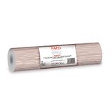 Fato - Tafelloper, stoflook, 0,4 x 24 m, voorgesneden elke 1,20 m, 20 rollen, droogpapier, Airliad, Millerighe Cappuccino