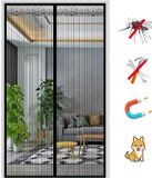 Elzusha - Porte moustiquaire magnétique à fermeture automatique - Noir 230 x 250 cm