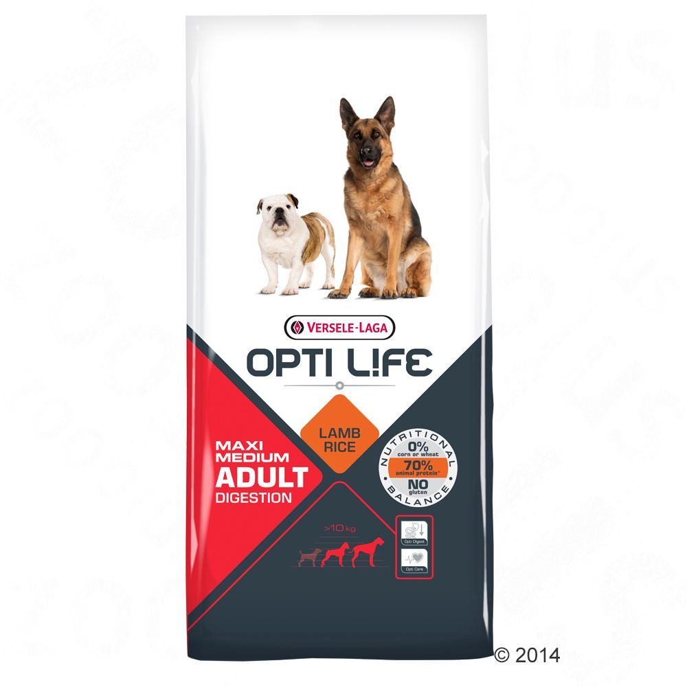 Opti Life Adult Digestion Medium & Maxi 12,5 kg