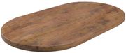 LABEL51 Tafelblad Halve Cirkel Tafelblad - Bruin - 240 cm