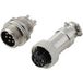 TRU COMPONENTS TC-13895592 Connecteur rond Prise, Douille Nombre total de pôles : 6 Série (connecteurs ronds) : GX12 1 jeu(x)
