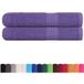Frogn Serviettes 2 Pièces Violet 100x200 Cm 360 G/m²