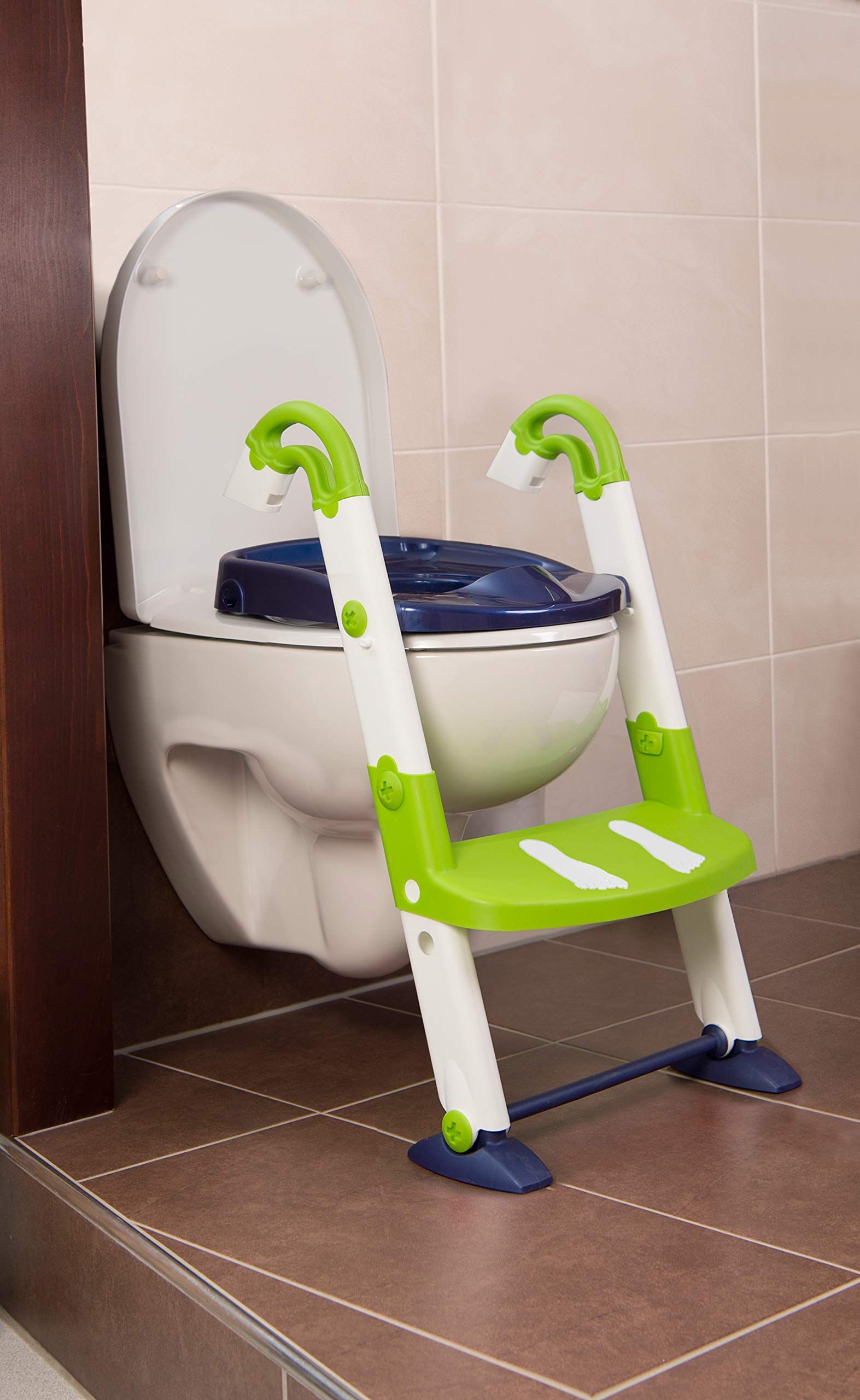 Rotho Babydesign Kidskit 3-in-1 toilettrainer - pearl blue/wit/lime