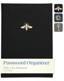 Eccolo Password Keeper Book met alfabetische tabbladen, discrete computer en website login wachtwoordboek en organizer, hardcover zakformaat dagboek notitieboek voor dagelijks gebruik (zwart, 14,6 x