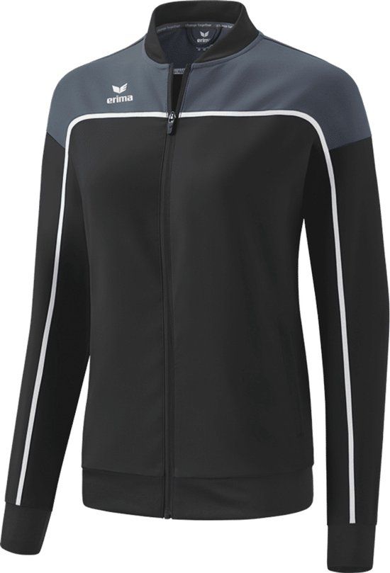 Erima Change Presentatiejack Dames - Zwart / Slate Grey / Wit - Maat 38