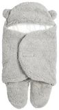 Tom En Zoe Baby Voetenzak Teddybeer Fleece Grijs 0-6 Maanden