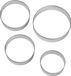 Wilton Ronde Uitstekers Set/4 - RVS - Verschillende maten