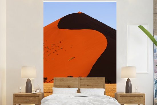 Nr1Wallpaper Behang - Fotobehang Een zandduin in de buurt van de klei-vallei Sossusvlei in Namibië - Breedte 195 cm x hoogte 300 cm