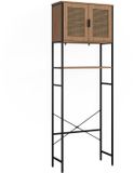 Vicco Toiletkast Linara, Eiken/Zwart, 64 x 180 cm