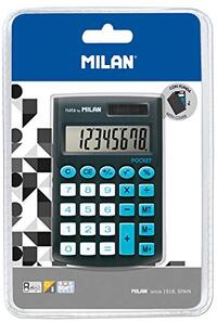 MILAN Kalkulator kieszonkowy touch z satynowa matowa powloka w dotyku jak gumka na blistrze