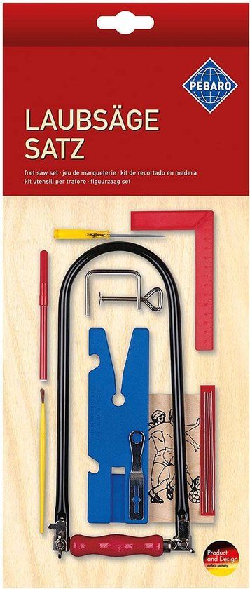 Pebaro Figuurzaagset 7-delig - Multicolor - Hout - 3-12 jaar