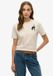 Superdry Psychic Readings T-shirt coupe décontractée pour femme - Pumice Stone Beige - Taille UK10/EU38