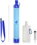NovaWare® Waterfilter Survival Straw – Waterfles - Survival Kit & Outdoor - Water Filter - BPA-vrij - Noodpakket – Filtert 2000L