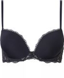 Calvin Klein dames Seductice Comfort push-up T-shirt bra - push-up BH - zwart