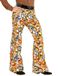 Widmann Hippie Kostuum | Groovy Gandalf 70s Heren Broek, Luchtbellen Man | Large / XL | Carnaval kostuum | Verkleedkleding