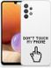 Samsung Galaxy A32 4G | A32 5G Enterprise Editie Silicone Back Cover "Finger Don't Touch My Phone