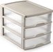 Plasticforte Ladeblok - taupe - 3 lades - L35,5xB27xH26