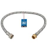 KOTARBAU® Flexibele Aansluitslang 3/8"x3/8" - Sanitaire Aansluitslang 60 cm - Flexibele Kraanslang - Buitendraad x Binnendraad - Aansluitslang Armatuur - Gevlochten Roestvrijstalen Aansluitslang