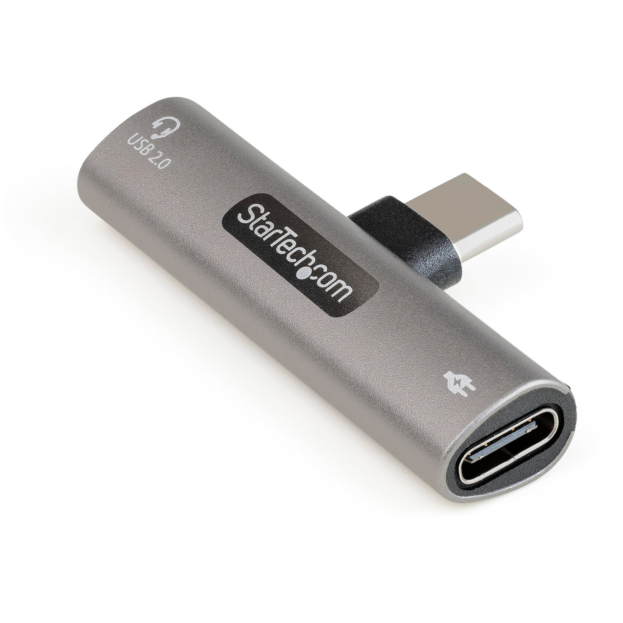 StarTech.com USB-C Audio Adapter met USB-C Koptelefoon/Headset Poort en 60W Power Delivery - Zilver