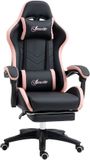Vinsetto Gaming stoel Polyurethaan 65x65x129cm Roze