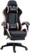Vinsetto Gaming stoel Polyurethaan 65x65x129cm Roze