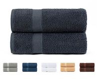 Todocama Set van 2 handdoeken, 100% katoen, 550 g/m², extra zacht 5501, zeer absorberend en sneldrogend (donkergrijs, 100 x 150 cm)