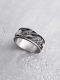 REYTEL Bague 'ROCK 'N' ROLL' argent