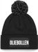 Bellatio Decorations Oliebollen muts met pompon - one size - zwart