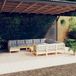 Maison Exclusive - Ensemble de jardin pour 12 personnes avec coussins gris, en bois de pin