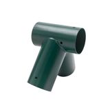 Relaxdays schommelverbinder A-vorm, 100°-hoek, voor rondhout Ø100 mm, gepoedercoat staal, groen, 20x20x20 cm