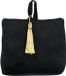 Mars & More deurstopper fluweel zwart 18cm