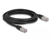 DeLOCK 80128 câble réseau Noir 3 m Cat6a S/FTP
