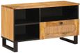 vidaXL meuble TV avec tiroir Marron 80 x 33 x 46 cm Bois de manguier massif