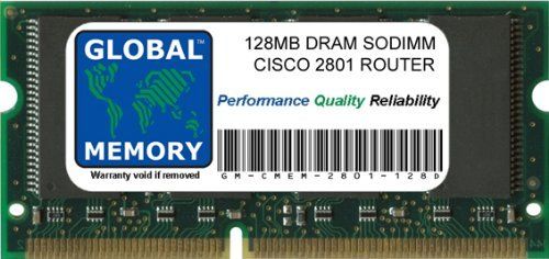 GLOBAL MEMORY 128MB DRAM SODIMM GEHEUGEN RAM VOOR CISCO 2801 ROUTER (CISCO P/N MEM2801-128D)