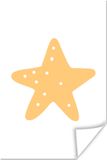 PosterMonkey Poster for Kids - Star - Orange - Dots - 120x180 cm