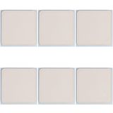 Set Horeca Ivory Set van 6 onderzetters van pvc, 10 x 10 cm, crèmekleurig