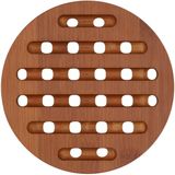 Merkloos Ronde pannen onderzetter van bamboe - D19 cm