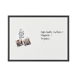 Bi-Office MM01001161 droog afwisbaar magneetbord, MDF frame, gelakt staal, 40 x 30 cm, zwart