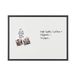 Bi-Office MM01001161 droog afwisbaar magneetbord, MDF frame, gelakt staal, 40 x 30 cm, zwart