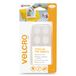 Velcro Klettband à coller pour textiles, crochet et boucle 24mm x 8 jeux Blanc