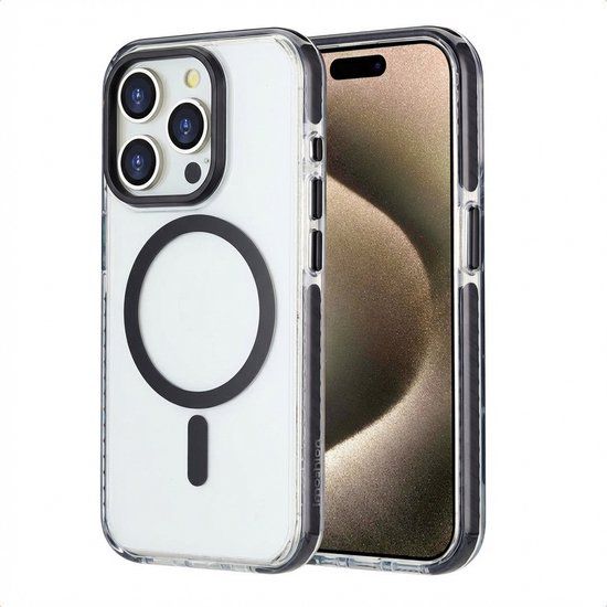 imoshion Combat MagSafe Backcover voor de Apple iPhone 15 Pro - Zwart