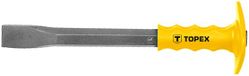 TOPEX Platte beitel 19 x 300 mm met handbescherming