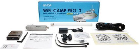 Alfa Network WiFi-Camp Pro 3 Dual-Band 2.4 & 5 GHz WiFi versterking & Hotspot