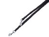 Nobby Gevlochten hondentrainingsriem, 200 cm lengte x 16 mm breedte, zwart