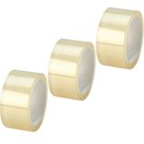 Merkloos / Sans marque 18x stuks rollen Verpakkingstape transparant 66 meter - 5 cm breed - Kantoor en magazijn artikelen