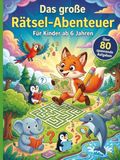 Das große Tier-Abenteuer: Malbuch und Rätselbuch für Kinder
