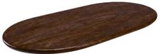 LABEL51 Plateau de table demi-cercle - 1407 - Brun - Tissu - 180 cm - Demi-cercle