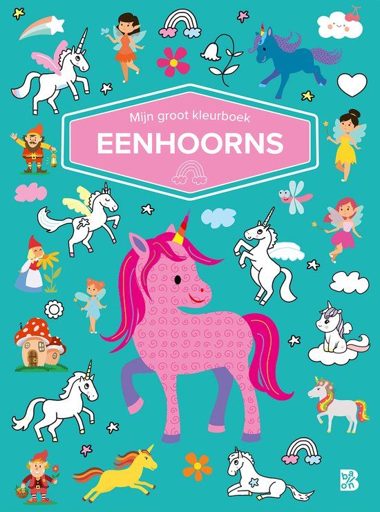 Top1Toys Ballon Kids Mijn groot kleurboek Eenhoorns