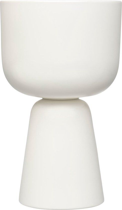 Iittala Nappula Bloempot - Wit - Keramiek - 32x19 cm