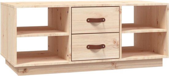 vidaXL Salontafel 100x50x41 cm massief grenenhout